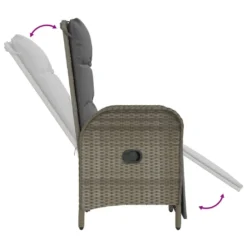 VidaXL 5-tlg. Garten-Essgruppe Mit Kissen Grau Poly Rattan -Deutschland Garten Zier Verkaufs-Shop d0f6d954e8edb3981484edc95f51478d