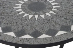 Como Tisch Rund Ø 70cm Schwarz Matt / Mosaikoptik -Deutschland Garten Zier Verkaufs-Shop d126950f7f17590498e5144da3936f64