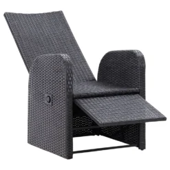 VidaXL Garten-Liegestuhl Mit Auflage Poly Rattan Schwarz -Deutschland Garten Zier Verkaufs-Shop d1368253251871ab6696a01e23f40ad3