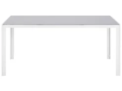 Gartentisch Grau Weiß 160 X 90 Cm Aluminium Glasplatte Starke Aluminiumgestell Outdoor Rechteckig Modern -Deutschland Garten Zier Verkaufs-Shop d1383b84f1a27440795dae6e7f548e2a