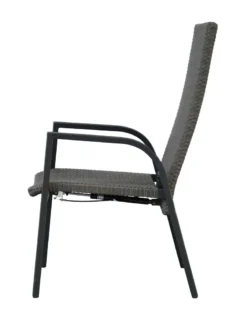 Ploß Gorgona Stapelsessel, Grau, Alu/Polyrattan, 58x72x111 Cm, Verstellbare Rückenlehne, Stapelbar -Deutschland Garten Zier Verkaufs-Shop d13907a992e5f348c5b309dece6523f0