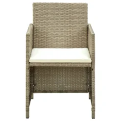 VidaXL 4-tlg. Garten-Lounge-Set Mit Auflagen Beige Poly Rattan -Deutschland Garten Zier Verkaufs-Shop d1b42752440e9896e578f82079c51da2