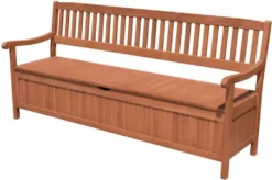 Garden Pleasure Holzbank/Truhenbank 2-Sitzer B 107 X H 90 X T 59 Cm, Geölt -Deutschland Garten Zier Verkaufs-Shop d201827cec3842ec05661ef8d3a3bdb3