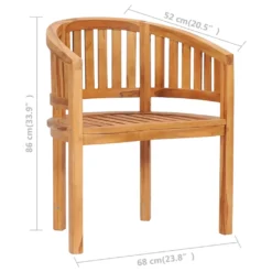 VidaXL Bananenstühle 2 Stk. Massivholz Teak -Deutschland Garten Zier Verkaufs-Shop d2a4dcd49000909baca51a003cb00d8f
