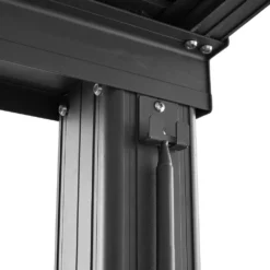 Juskys Terrassenüberdachung 7x3 M Mit Schiebedach - Terrassendach Aus Aluminium Mit Doppelstegplatten - Wetterfeste Überdachung Mit UV-Schutz - Grau -Deutschland Garten Zier Verkaufs-Shop d37820f723c496a61b6909139192834c