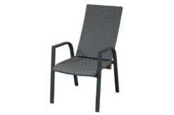 Ploß Gorgona Stapelsessel, Grau, Alu/Polyrattan, 58x72x111 Cm, Verstellbare Rückenlehne, Stapelbar -Deutschland Garten Zier Verkaufs-Shop d3abee4da1335e45740d8ec8ee94bd7e