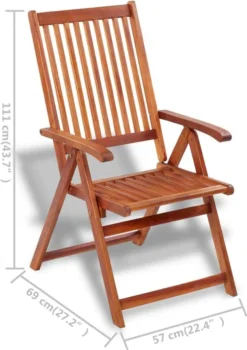 VidaXL Gartenstühle 2 Stk. Klappbar Akazie Massivholz Braun -Deutschland Garten Zier Verkaufs-Shop d40e187b011c84eecb86806c8dc445ee