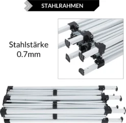 Pavillon 3x6m Faltpavillon Capri Pop-Up Partyzelt Gartenzelt Deuba Gartenlaube, Farbe:anthrazit -Deutschland Garten Zier Verkaufs-Shop d417879e8271043212521feec8dc3638