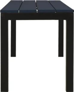 VidaXL Gartenbank 110 Cm Stahl Und WPC Schwarz -Deutschland Garten Zier Verkaufs-Shop d461e0560b98924c7e4ed0180b3c602c