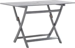 VidaXL Klappbarer Gartentisch 120 X 70 X 75 Cm Massivholz Akazie