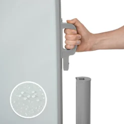Tectake Aluminium Doppel Seitenmarkise Ausziehbar Mit Aufrollmechanismus - 200 X 600 Cm, Grau -Deutschland Garten Zier Verkaufs-Shop d65a6ebd0915912094ff24adab106b8c