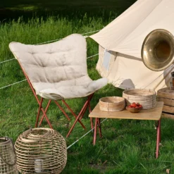 Zusammenklappbarer Beistelltisch Holz, Outdoor Campingtisch Klappbar Für Camping Und Garten, 58 X 38 X 58 Cm, Bambus, Inkl. Tragetasche -Deutschland Garten Zier Verkaufs-Shop d6951fc19cf5680d0e01c48b7232cec1