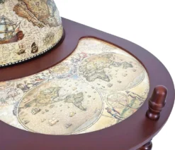 Globusbar Mit Tisch MCW-D84, Minibar Hausbar Tischbar, Weltkugel Ø 42cm Rollbar Eukalyptusholz -Deutschland Garten Zier Verkaufs-Shop d6d28744a1fc8afcb616024bd1315997