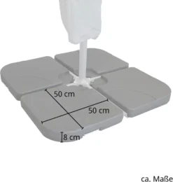 SVITA Sonnenschirm 3m Set Haube Gewichte Garten Ampelschirm Outdoor 360° Schirm Alu Drehbar Kippbar Blau -Deutschland Garten Zier Verkaufs-Shop d7f8c20bc8f812156eb04085b2f94150