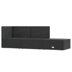 VidaXL 3-tlg. Garten-Lounge-Set Mit Kissen Schwarz Poly Rattan -Deutschland Garten Zier Verkaufs-Shop d897dd0621366ef0966d81806afcc340
