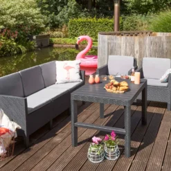 Allibert Gartentisch Lyon, Graphitgrau -Deutschland Garten Zier Verkaufs-Shop d90fa33c3fe85ae1ee88e97ea5ad9743