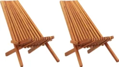 VidaXL Garten-Liegestühle 2 Stk. Massivholz Akazie