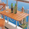 Balkon Klapptisch Teak Holz Hängetisch Tisch Balkon Klappbar Balkonhängetisch