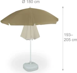 Relaxdays Sonnenschirm 180 Cm -Deutschland Garten Zier Verkaufs-Shop da8ad5cf44719aa12567b8f135eb4da9