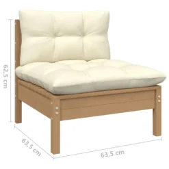 VidaXL 5-tlg. Garten-Lounge-Set Mit Kissen Honigbraun Kiefernholz -Deutschland Garten Zier Verkaufs-Shop dad4c3496539752cb4ccfacd42bcca54