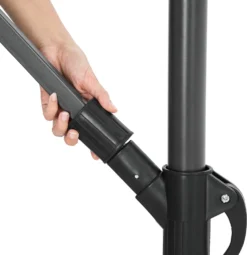 Tectake Sonnenschirm Ampelschirm Ciccio Ø 350cm Mit Schutzhülle - Grau -Deutschland Garten Zier Verkaufs-Shop dc63cb54b30be9e94ff26da6ebd57469