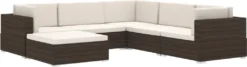 VidaXL Modular-Sofa-Eckteil 1 Stk. + Auflagen Poly Rattan Braun -Deutschland Garten Zier Verkaufs-Shop dd221ae3b7c99aa95f4293f9e8d36c0c