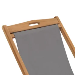 VidaXL Strandstuhl Klappbar Massivholz Teak Grau -Deutschland Garten Zier Verkaufs-Shop dd36d1bc3d0f861409889694bb8e18a6