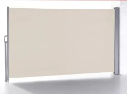 Seitenmarkise Sichtschutz Sonnenschutz Windschutz Balkonmarkise Ausziehbar Seiten-/Balkonmarkise, Ca. 3 X 1,6 M - Beige