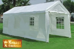 Pavillon 3 X 6 M Mit Seitenteile Weiss Stahl Partyzelt Zelt