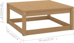 VidaXL 2-tlg. Garten-Lounge-Set & Kissen Honigbraun Massivholz Kiefer -Deutschland Garten Zier Verkaufs-Shop dfcd80b0b01dd31569bc677845ce1275