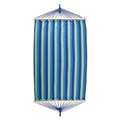 Juskys Hängematte Caracas 230 X 150 Cm In Grün-Blau – Doppelhängematte Aus Baumwolle Für 2 Personen Mit Kissen – Outdoor-Hängematte Bis 300 Kg -Deutschland Garten Zier Verkaufs-Shop e195e9ede5d3fa7c00ae8a9783b5315b