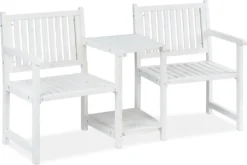 Relaxdays Gartenbank Mit Tisch Weiß -Deutschland Garten Zier Verkaufs-Shop e1bba11754a8097bc1de564b5c492203