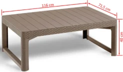 Keter Gartentisch Lyon Cappuccino-Braun -Deutschland Garten Zier Verkaufs-Shop e25cfc90cd81b5ddc7d7f6497585c7d2