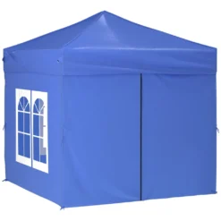VidaXL Partyzelt Faltbar Mit Seitenwänden Blau 2x2 M -Deutschland Garten Zier Verkaufs-Shop e275a5aca4da977718650078082f8c59