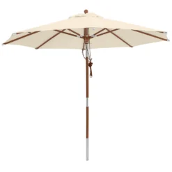 Anndora Sonnenschirm Knickbar 3m Rund Mit Dreh-Kipp-Mechanismus Natural Winddach UV-Schutz - Natural -Deutschland Garten Zier Verkaufs-Shop e2f828e115a32b16e5e82fcbd741e290