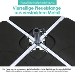 EINFEBEN Sonnenschirmständer Sonnenschirm Schirmständer Gartenschirm Befüllbar 100kg -Deutschland Garten Zier Verkaufs-Shop e49cf55455c961886bcf33c3217983c7