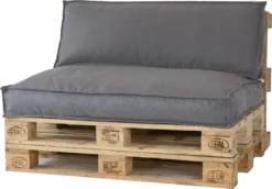 2L Home & Garden Palletkussen Metro Lounge Grijs - 120 X 80cm