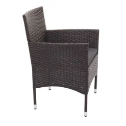 Poly-Rattan Garnitur HWC-F55, Balkon-/Garten-/Lounge-Set Sofa Sitzgruppe Braun, Kissen Dunkelgrau -Deutschland Garten Zier Verkaufs-Shop e4b3252bfddcf9f5ccb72b1cd9f83ff7