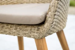 Merxx Sessel "Arrone" 2er Set - Aluminiumgestell Mit Kunststoffgeflecht Schilf/natur Und Akazie, Inkl. Kissen -Deutschland Garten Zier Verkaufs-Shop e4e7369f013ce5740b8178955852a5ca