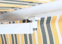 Alu-Markise T791, Gelenkarmmarkise Sonnenschutz 4,5x3m Polyester Grau-gelb -Deutschland Garten Zier Verkaufs-Shop e5ae2be490f5c16fef7ba2f6bd8a19bf