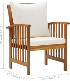 VidaXL Gartenstühle Mit Kissen 2 Stk. Akazie Massivholz -Deutschland Garten Zier Verkaufs-Shop e5fab8c6ee807edd8892f3bd71af4aa4