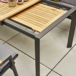 Zurigo Auszietisch 180/240x90cm Teakholz / Anthrazit -Deutschland Garten Zier Verkaufs-Shop e5ff4ecebad8e3664b65563e373d10f7