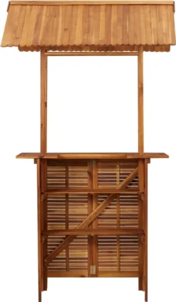 VidaXL Outdoor-Bartisch Mit Dach 122×106×217 Cm Akazie Massivholz -Deutschland Garten Zier Verkaufs-Shop e6065e40ec7d6c2f4e0fe817498164c2