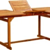 VidaXL Garten-Esstisch (150-200)x100x75 Cm Massivholz Akazie
