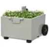 VidaXL Bepflanzbarer Sonnenschirmständer Blumentopf Grau