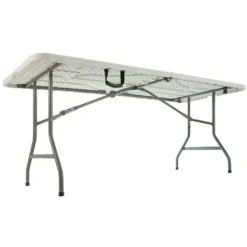 AREBOS Klapptisch 180 Cm, Mit Tragegriff, Aus Metall Und Wetterfestem Kunststoff, Weiß -Deutschland Garten Zier Verkaufs-Shop e744c5943df228d79a467a9f8588c021