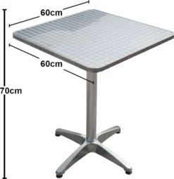 Garden Pleasure Bistro Tisch 60x60 Gartentisch Garten Terrasse Beistelltisch -Deutschland Garten Zier Verkaufs-Shop e7a7d22320b573f479c5470c9cd0ed49