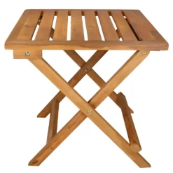 ECD Germany Gartentisch, 46x46x46 Cm, Braun, Aus Kiefernholz, Klappbar, Massiv, Für Ihren Balkon Terrasse Oder Garten, Holztisch Balkontisch Klapptisch Beistelltisch Campingtisch Tisch Gartenmöbel -Deutschland Garten Zier Verkaufs-Shop e7c2847ec607aa766d806178ee97687a
