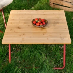Zusammenklappbarer Beistelltisch Holz, Outdoor Campingtisch Klappbar Für Camping Und Garten, 58 X 38 X 58 Cm, Bambus, Inkl. Tragetasche -Deutschland Garten Zier Verkaufs-Shop e9e18161964eee07b5de3d964dd5f1ab
