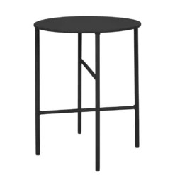 Beistelltisch 'Pesetos' Metall Ø40xH50cm - Schwarz